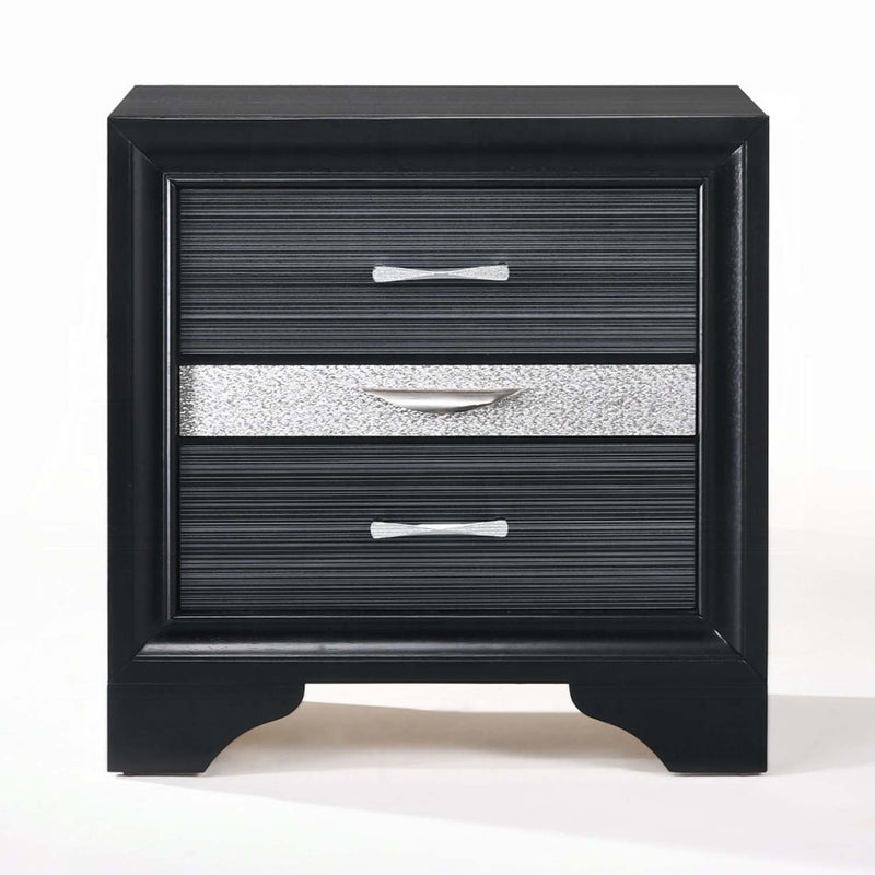 Naima Nightstand, Black Finish Acme