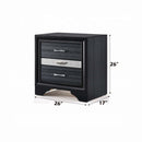 Naima Nightstand, Black Finish Acme