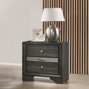 Naima Nightstand, Gray Finish Acme
