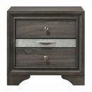 Naima Nightstand, Gray Finish Acme