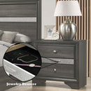 Naima Nightstand, Gray Finish Acme