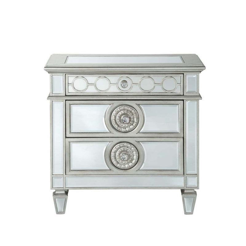 Varian Nightstand, Mirrored Acme