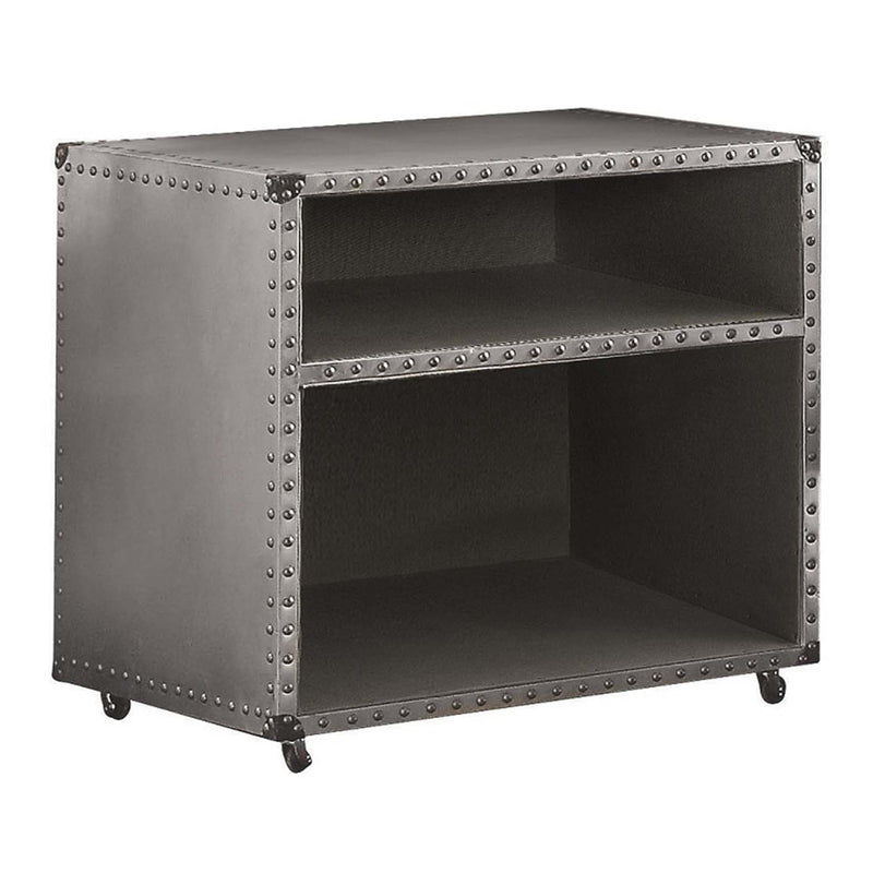 Brancaster Nightstand w/USB, Aluminum Acme