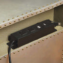 Brancaster Nightstand w/USB, Aluminum Acme