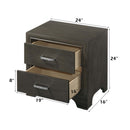 Carine II Nightstand, Gray Finish Acme