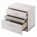 Naima II Nightstand, White High Gloss Finish Acme