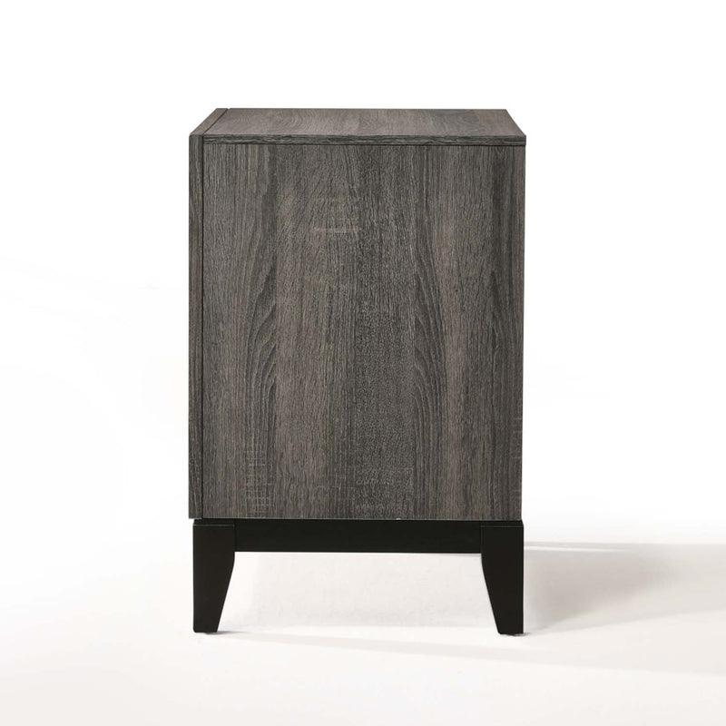 Valdemar Nightstand, Weathered Gray Finish Acme