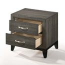 Valdemar Nightstand, Weathered Gray Finish Acme