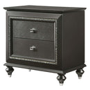 Kaitlyn Nightstand, Metallic Gray Finish Acme