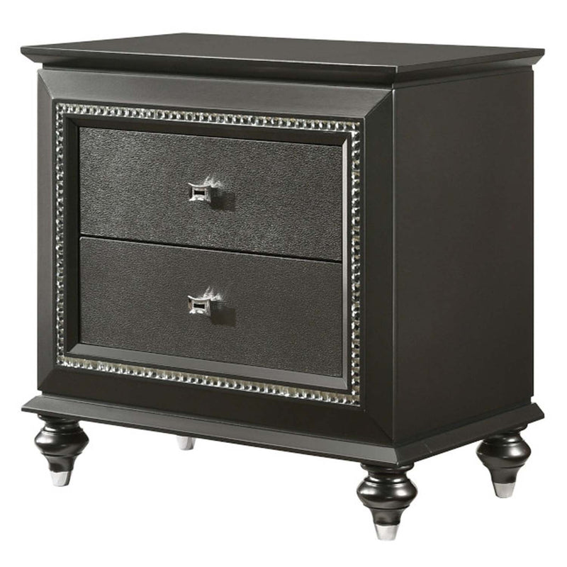 Kaitlyn Nightstand, Metallic Gray Finish Acme