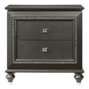 Kaitlyn Nightstand, Metallic Gray Finish Acme