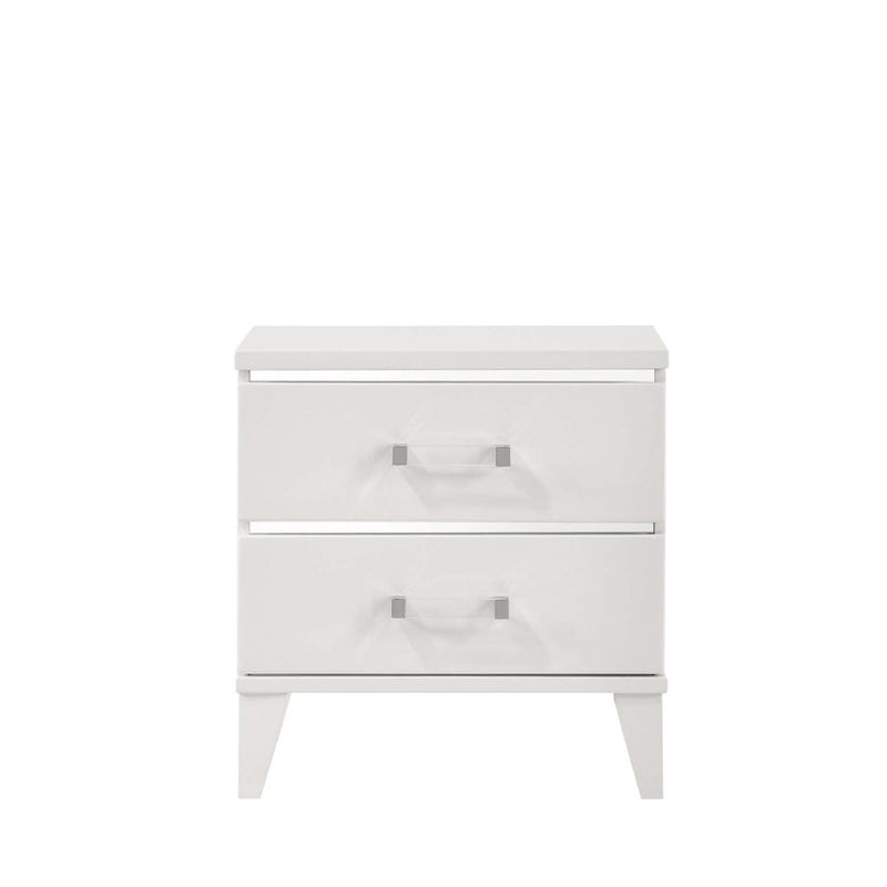 Chelsie Nightstand, White Finish Acme