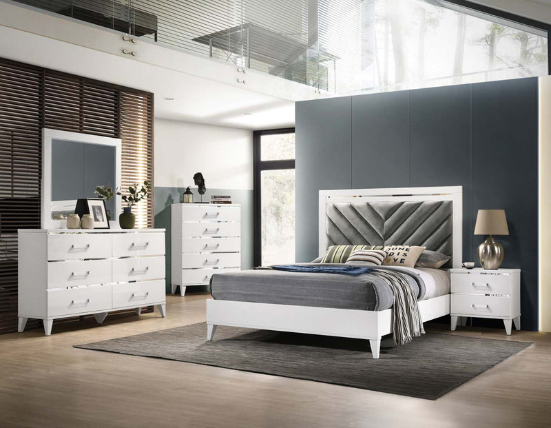 Chelsie Nightstand, White Finish Acme