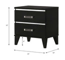 Chelsie Nightstand, Black Finish Acme