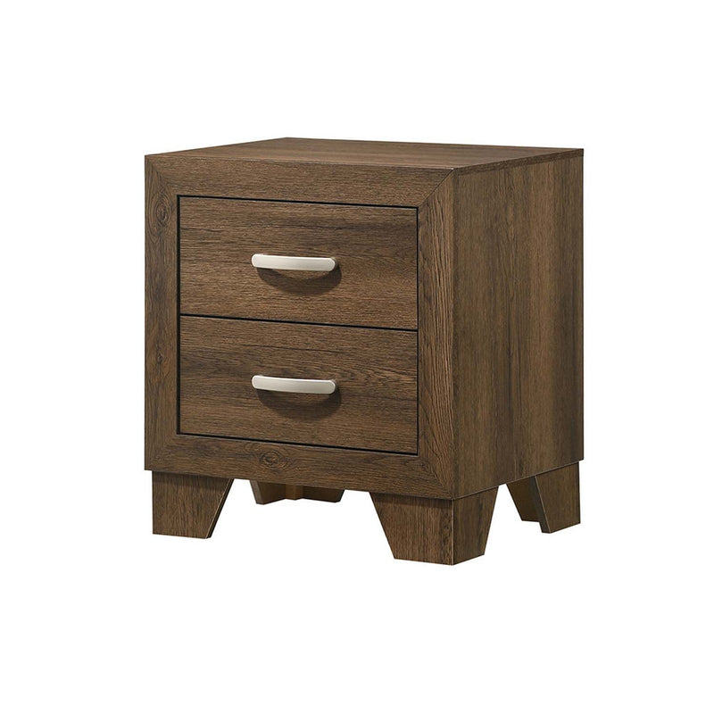 Miquell Nightstand, Oak Finish Acme