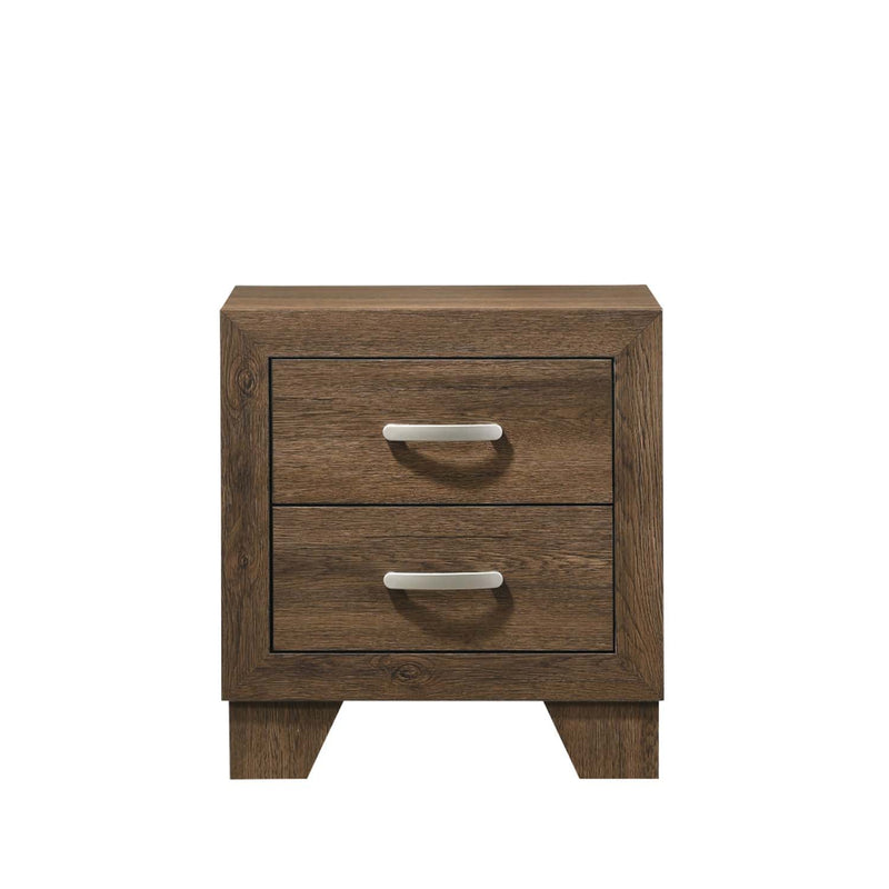 Miquell Nightstand, Oak Finish Acme