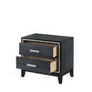 Haiden Nightstand, Weathered Black Finish Acme