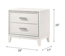 Haiden Nightstand, White Finish Acme