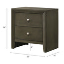 Ilana Nightstand, Gray Finish Acme