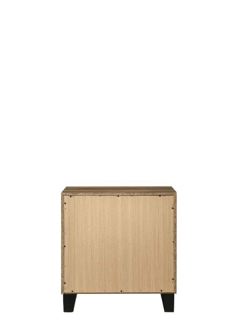 Morales Nightstand, Rustic Oak Finish Acme