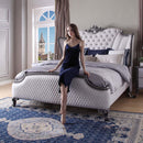 House Beatrice Nightstand, Charcoal & Light Gray Finish Acme