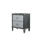 House Beatrice Nightstand, Charcoal & Light Gray Finish Acme