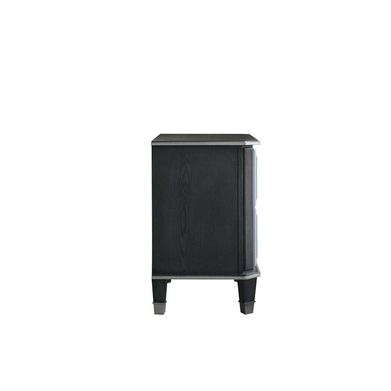 House Beatrice Nightstand, Charcoal & Light Gray Finish Acme