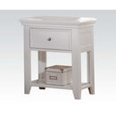 Lacey Nightstand w/1 Drawer, White Finish Acme