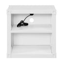 Cargo Nightstand w/USB, White Finish Acme