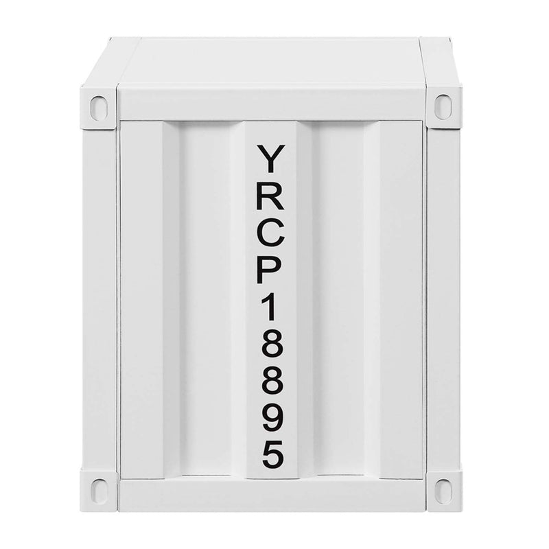 Cargo Nightstand w/USB, White Finish Acme