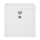 Cargo Nightstand w/USB, White Finish Acme