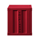 Cargo Nightstand w/USB, Red Finish Acme