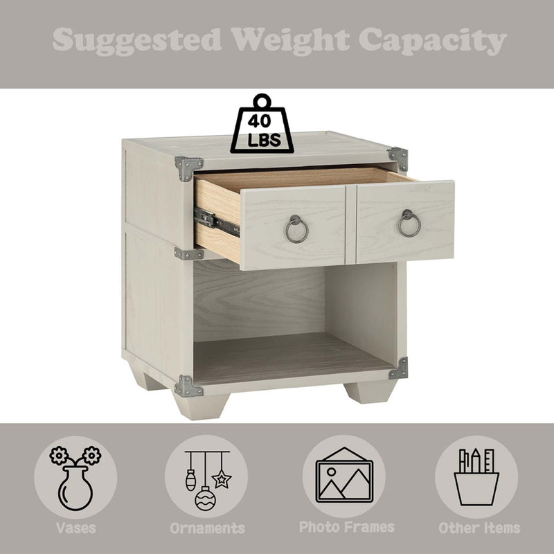 Orchest Nightstand, Gray Finish Acme