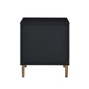 Myles Nightstand, Black, Silver & Gold Finish Acme