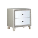 Sliverfluff Nightstand, Mirrored & Champagne Finish Acme