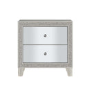 Sliverfluff Nightstand, Mirrored & Champagne Finish Acme
