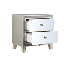 Sliverfluff Nightstand, Mirrored & Champagne Finish Acme