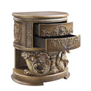 Constantine Nightstand, Brown & Gold Finish Acme