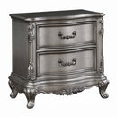 Ariadne Nightstand, Antique Platinum Finish Acme
