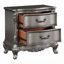 Ariadne Nightstand, Antique Platinum Finish Acme