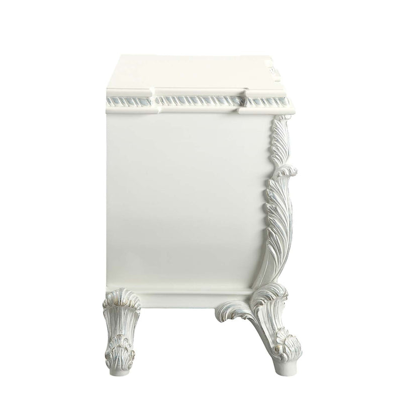 Vanaheim Nightstand, Antique White Finish Acme