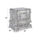 Valkyrie Nightstand, Antique Platinum Finish Acme