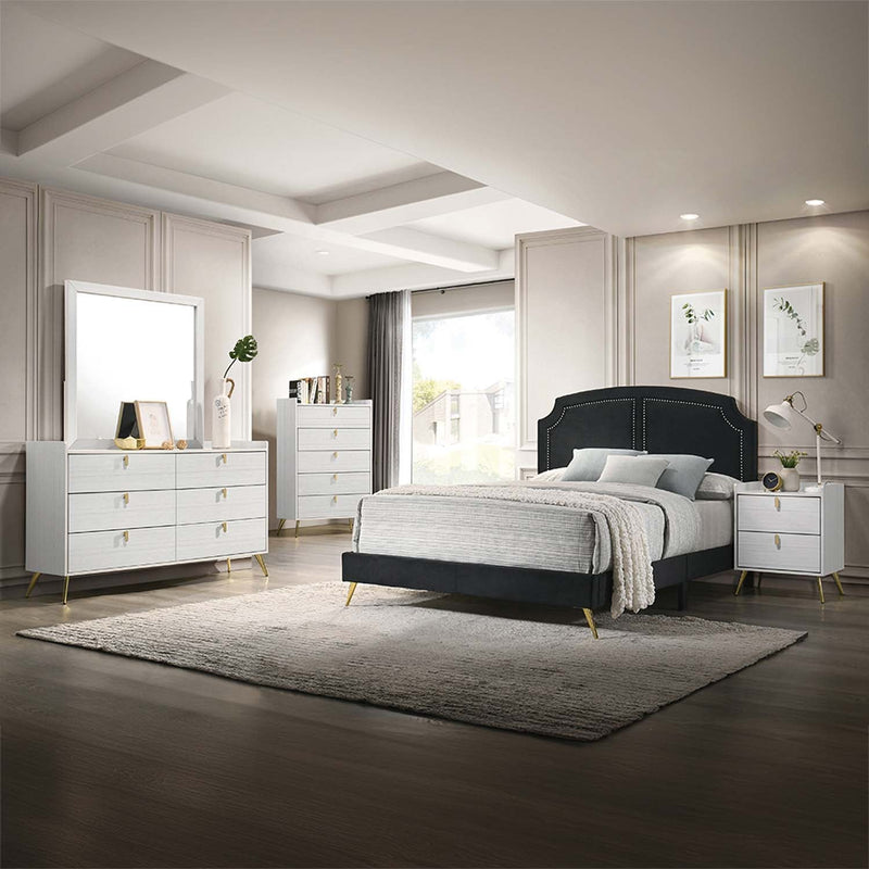 Zeena Nightstand, White Finish Acme