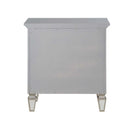 Varian Nightstand, Silver & Mirrored Finish Acme