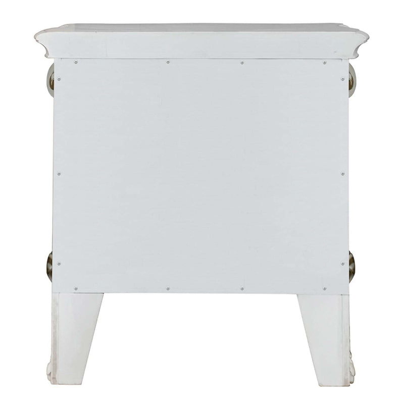 Vendome Nightstand, Antique Pearl Finish Acme