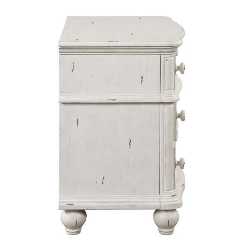 Jaqueline Nightstand, Antique White Finish Acme
