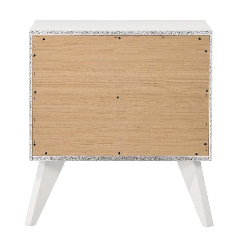 Cerys Nightstand, White Finish Acme