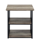 Zudora Nightstand, Antique Oak & Black Finish Acme
