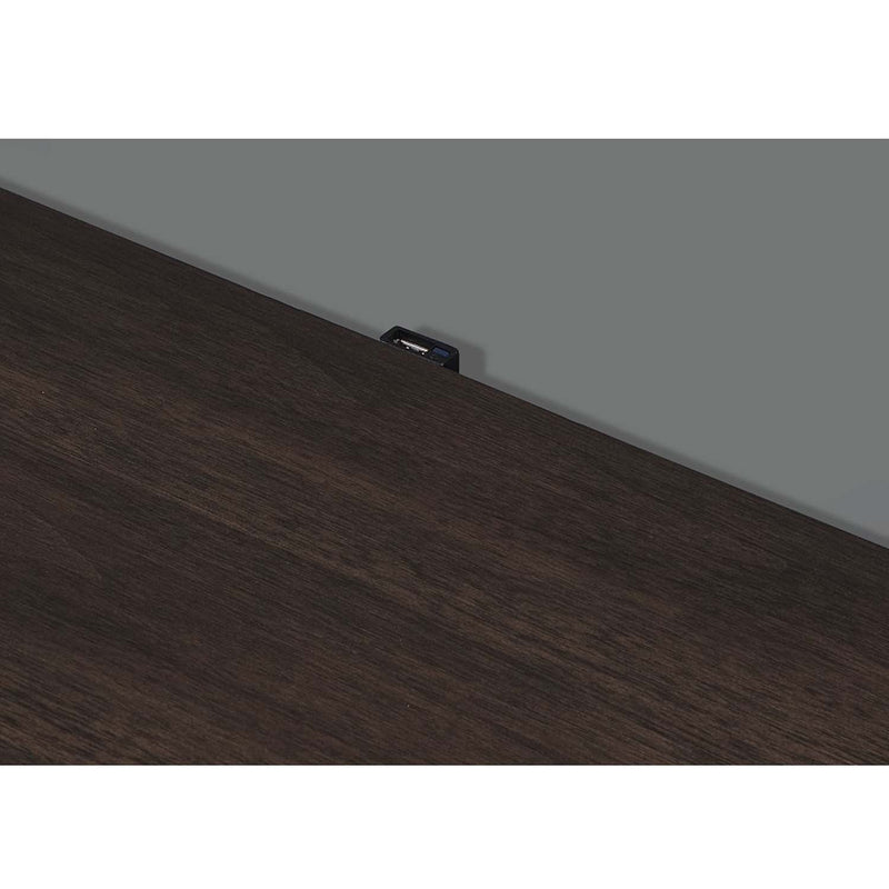 Carena Nightstand w/USB, White & Brown Finish Acme