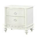 Dorothy Nightstand w/2 Drawers, Ivory Finish Acme